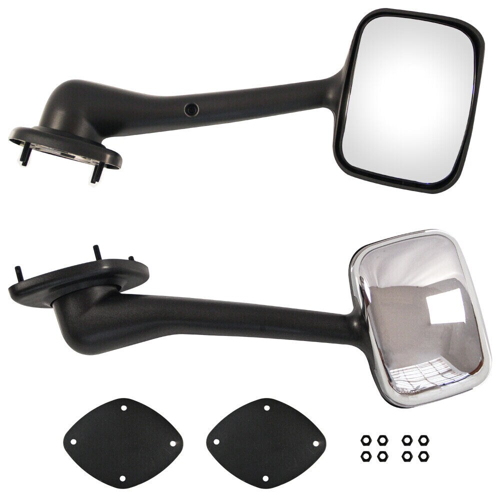 Chrome Hood Mirrors For Freightliner Cascadia Left And Right Side_voghion.com